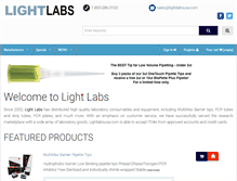 Tablet Screenshot of lightlabsusa.com